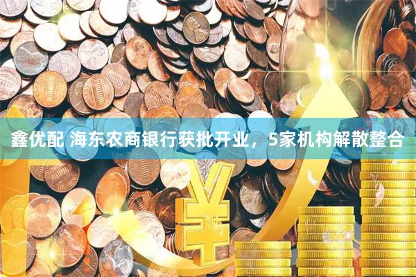 鑫优配 海东农商银行获批开业，5家机构解散整合