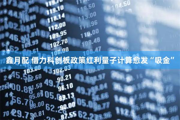 鑫月配 借力科创板政策红利量子计算愈发“吸金”